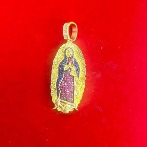 Jesus pendant gold filled silver